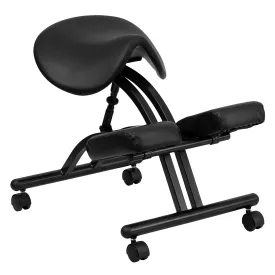 Black Saddle Kneeler Chair WL-1421-GG