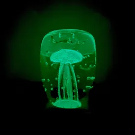 Block Glow in the Dark Jellyfish Paperweight 6, Green