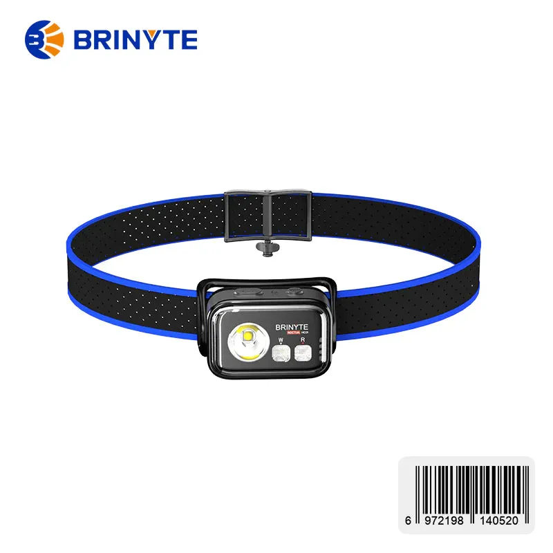 Brinyte HC01 Ultra-light Hands-free TYPE-C Charging Rechargeable Red&White Headlamp Light