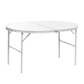 Folding Outdoor Camping Table | Lightweight Aluminum | Adjustable Height | 4 FT Oval | CLEARANCE