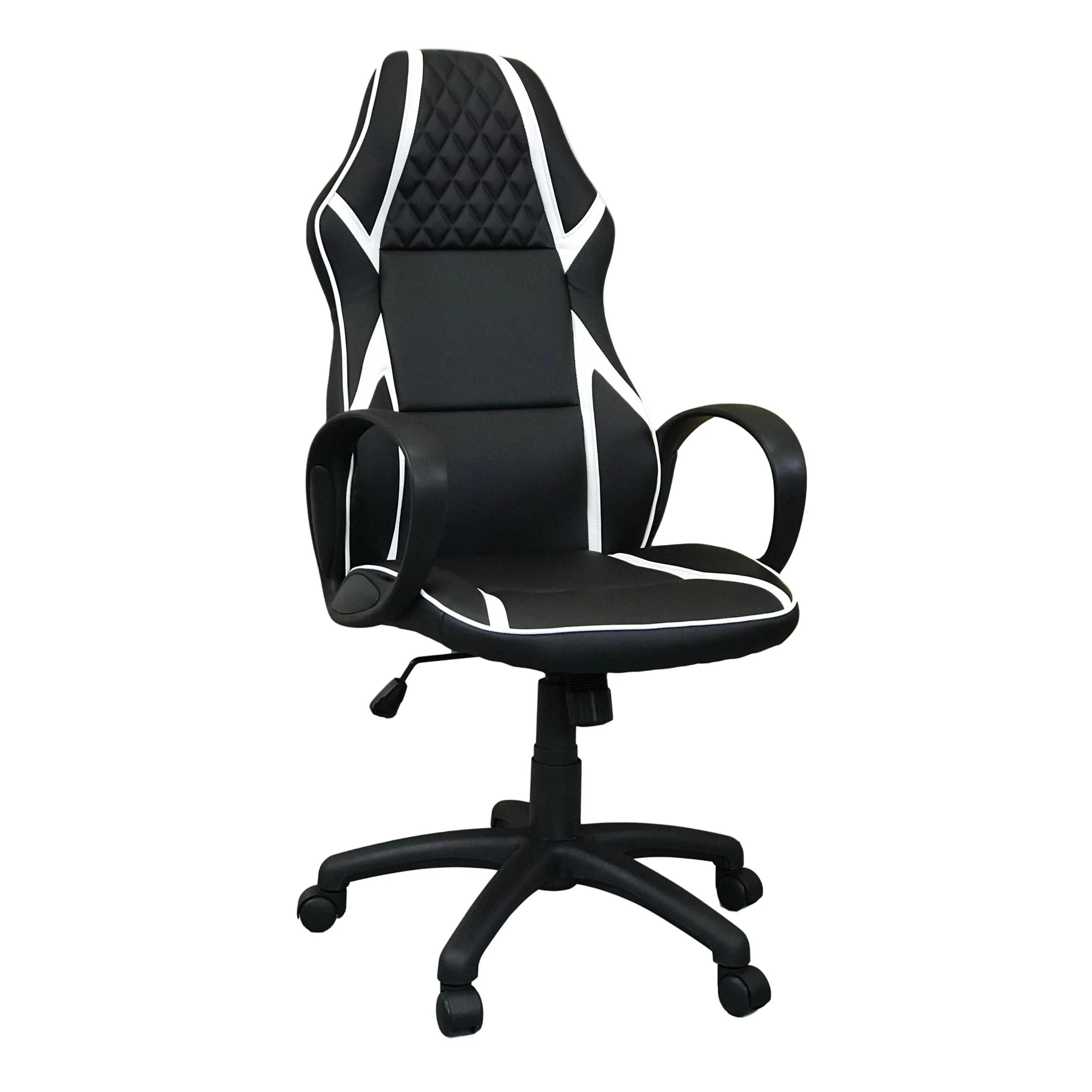 HAWK SERIES/ 1093 GAMING CHAIR (WHITE & BLACK)