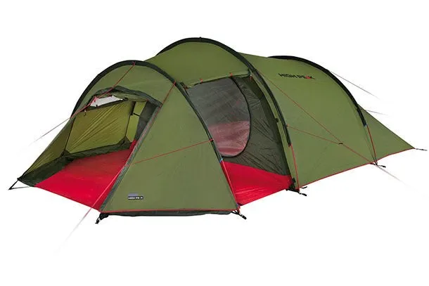 High Peak Falcon 4 4 Person(S) Green, Red Tunnel Tent 10327