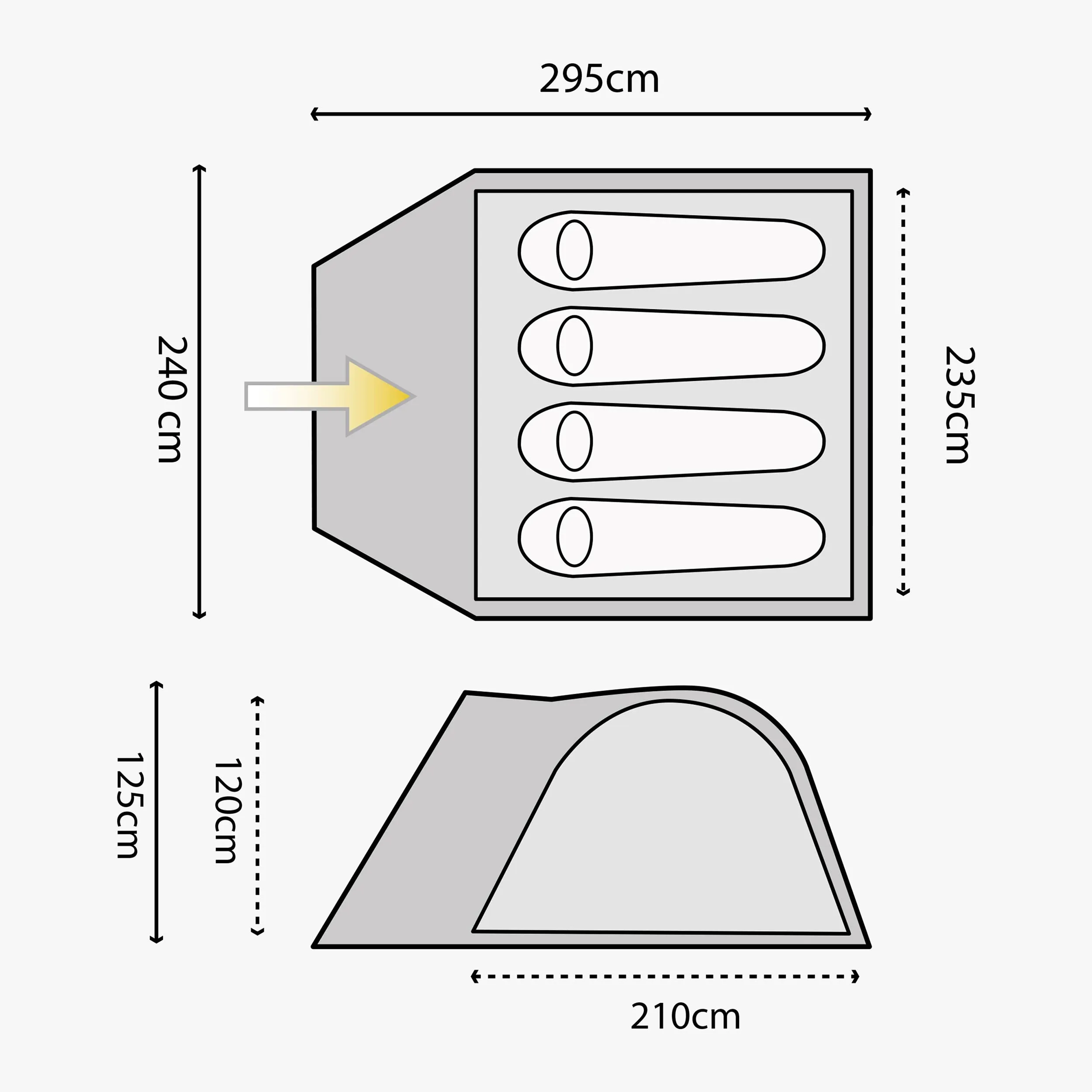 Juniper 4 Person Dome Tent