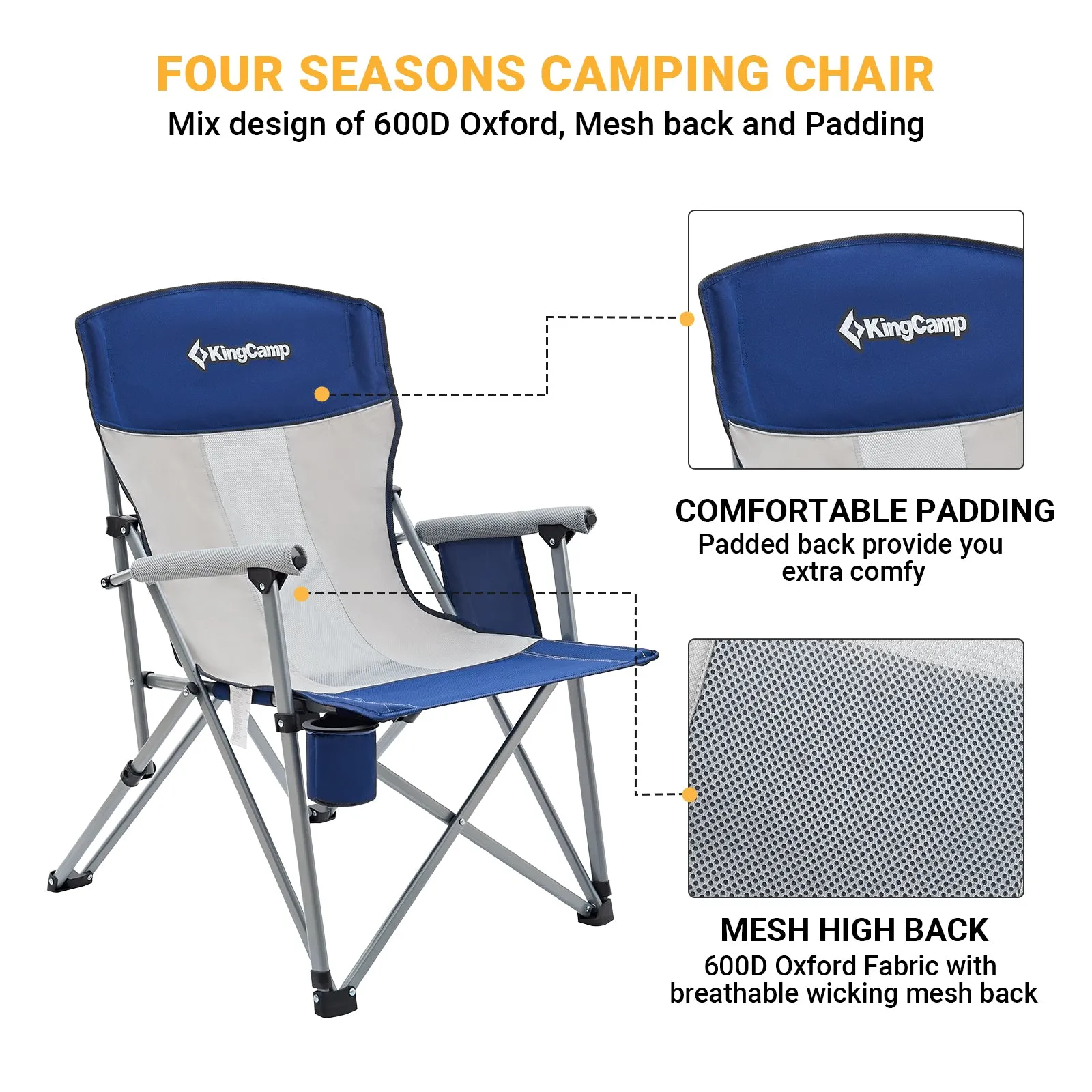 KingCamp Folding Lightweight Camping Chair