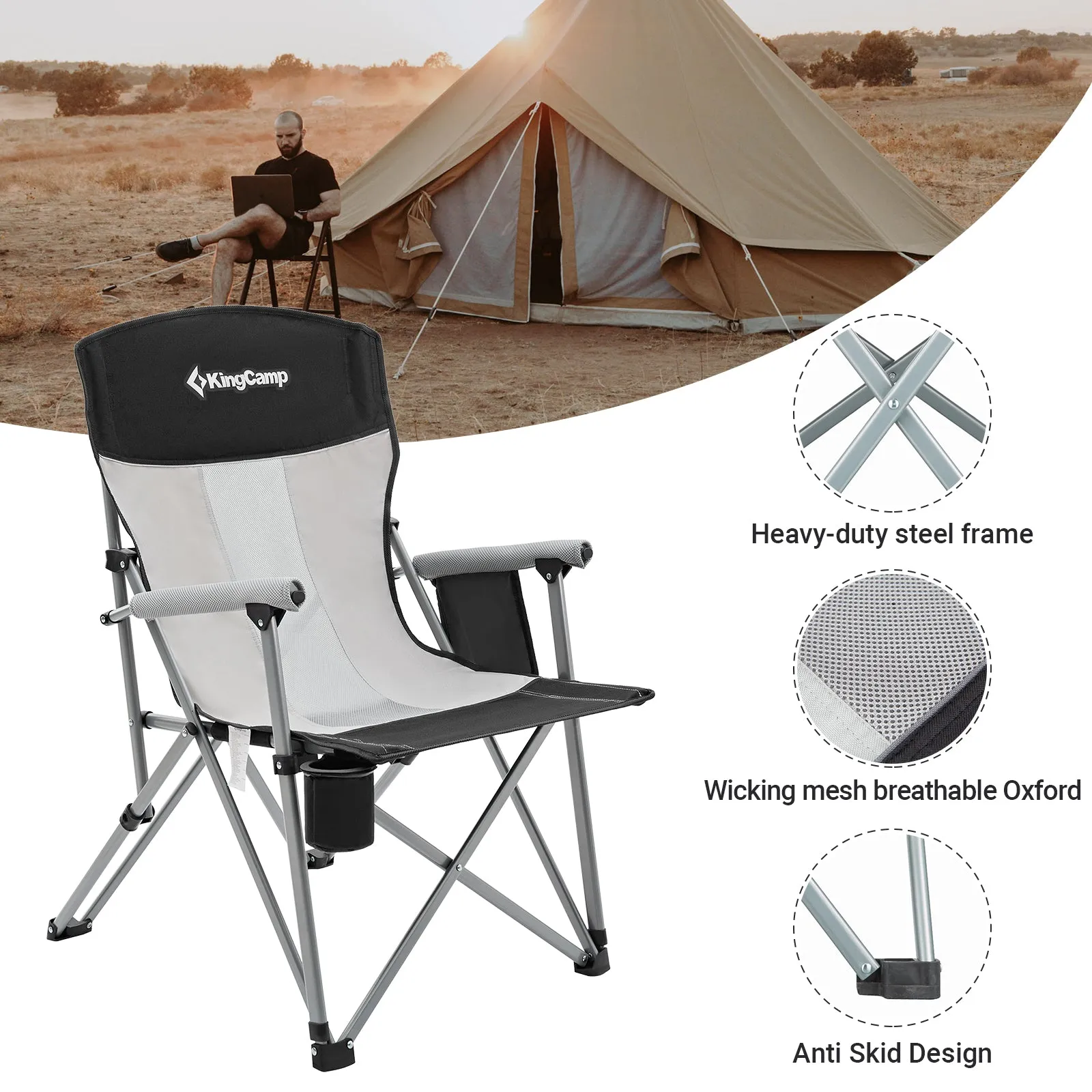 KingCamp Folding Lightweight Camping Chair