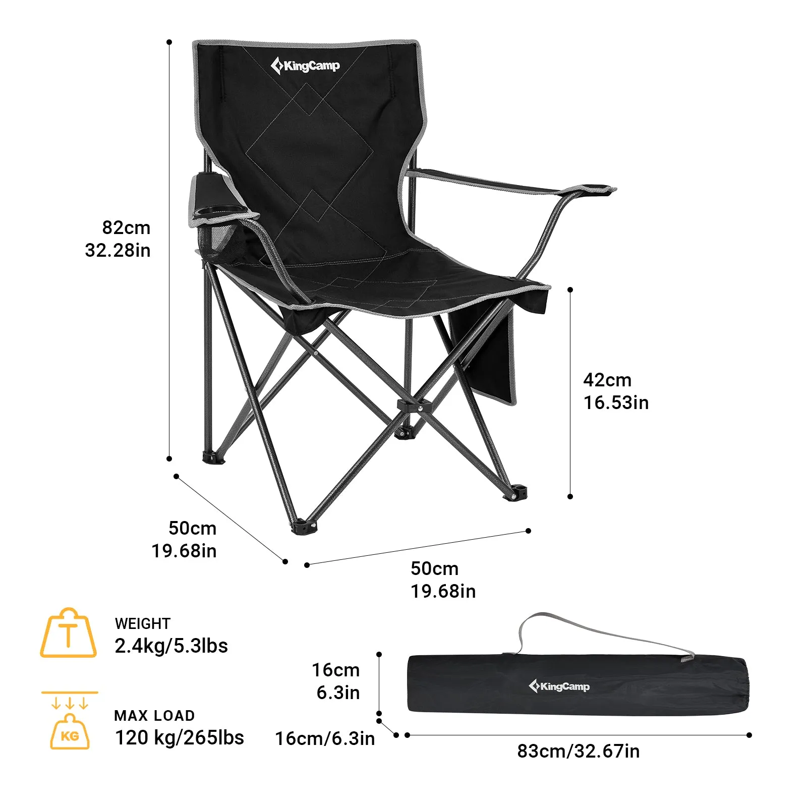 KingCamp Lightweight Folding Camping Chair