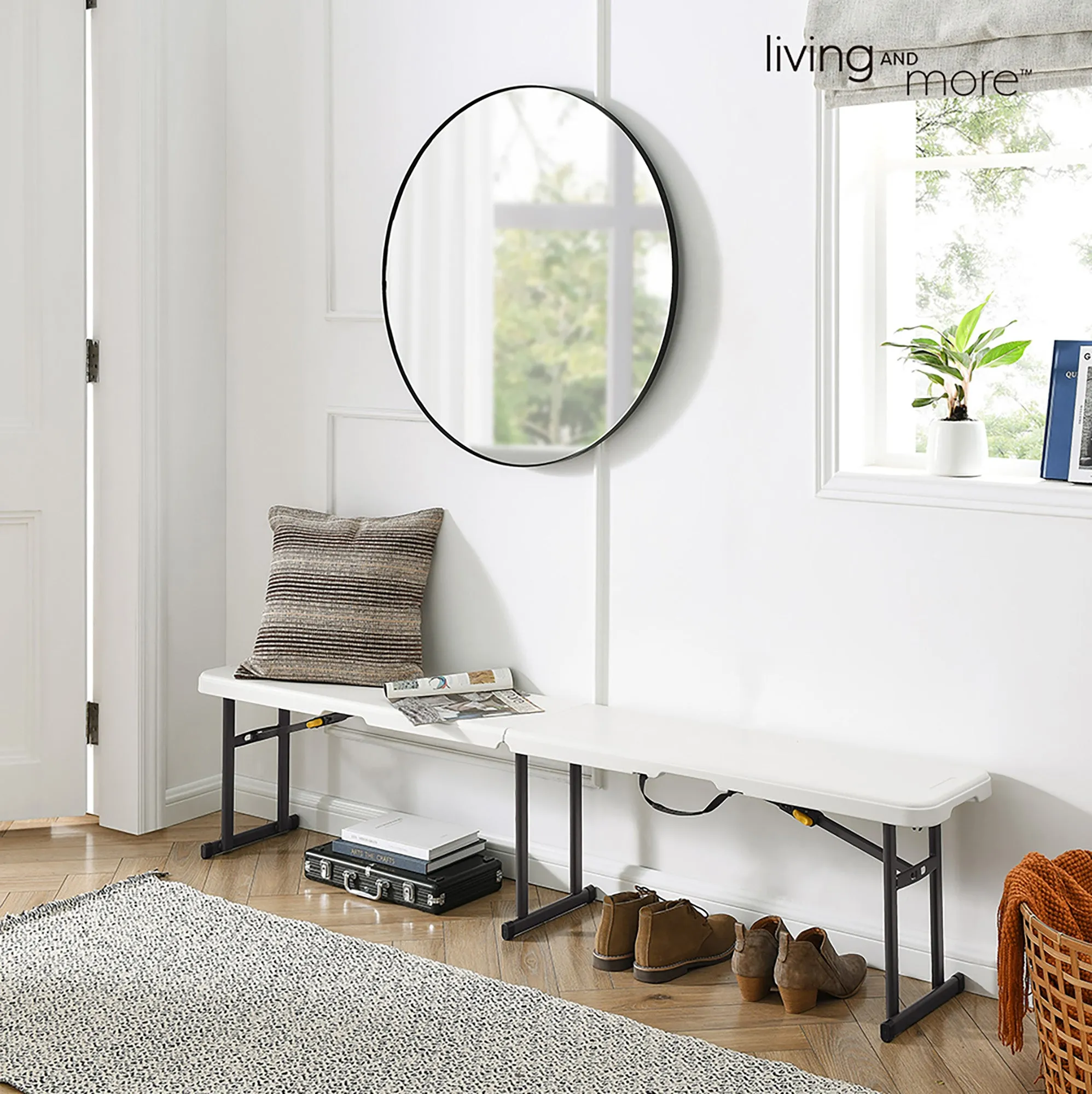 Living & More 183cm Folding Bench