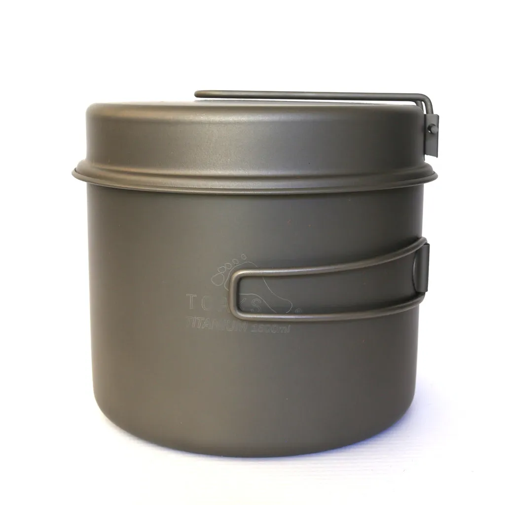 Titanium 1600ml Pot with Pan