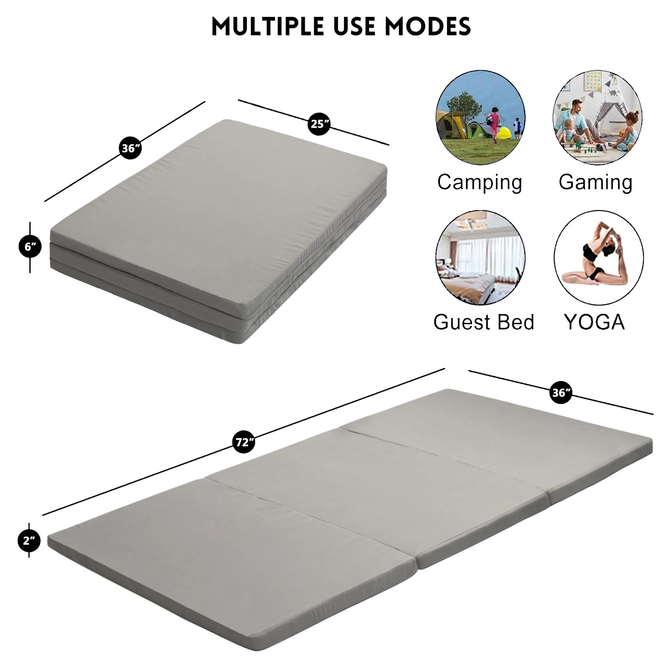 Tri-Foldable Mattress